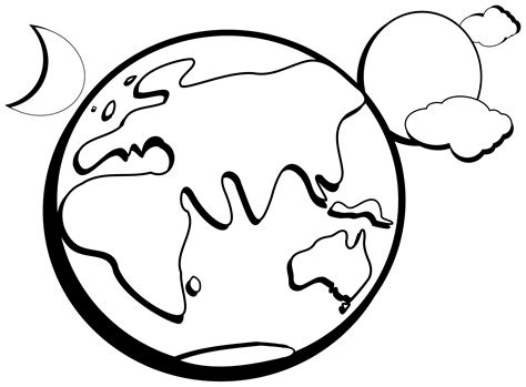 Earth Outline Clipart Best