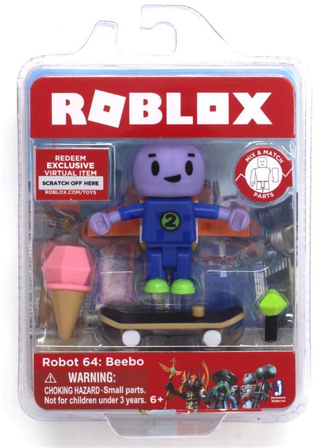 Spielzeug Beebo With Skateboard And Virtual Code New Roblox Robot 64