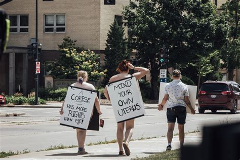 Nude Pro Choice Protesters March In Downtown Green Bay Wtaq News Talk