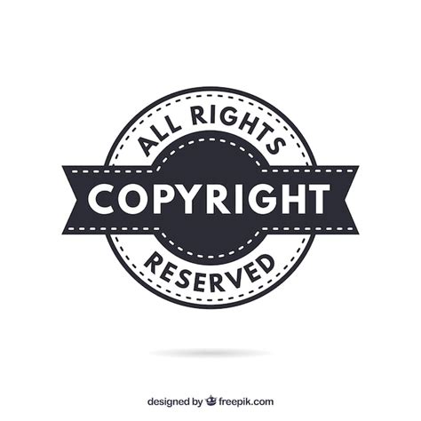 Modern Copyright Symbol Template Vector Free Download