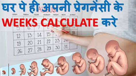 घर पे ही अपनी प्रेगनेंसी के Weeks Calculate करे Pregnancy Week Calculator Youtube