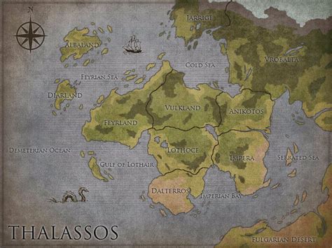 My Map Of Thalassos My Fictional Continent In Inkarnate Updated