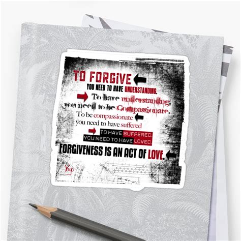 Forgiveness Sticker By Yago Redbubble