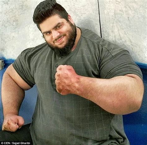 sajad gharibi the iranian instagram hulk is 24 stone of near solid muscle daily mail online