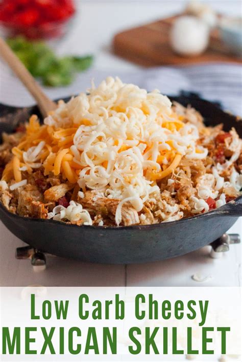 Heat large skillet over medium to high heat, add vegetable oil. Keto Mexican Cheesy Chicken Skillet | Recipe | Keto meal ...