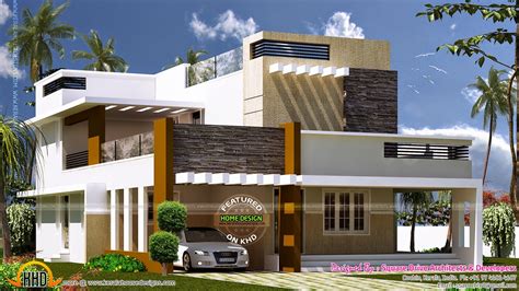 Exterior Design Of Contemporary Villa Kerala Home Design