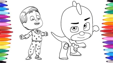 Pj Masks Coloring Pages Gecko Beautiful Pj Masks Coloring Page To Print