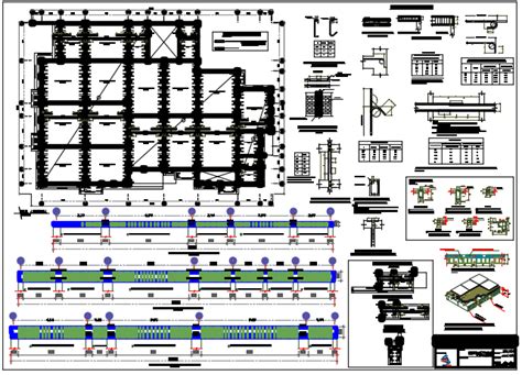 Foundation Plan And Section Center Line Plan Detail Dwg File Cadbull