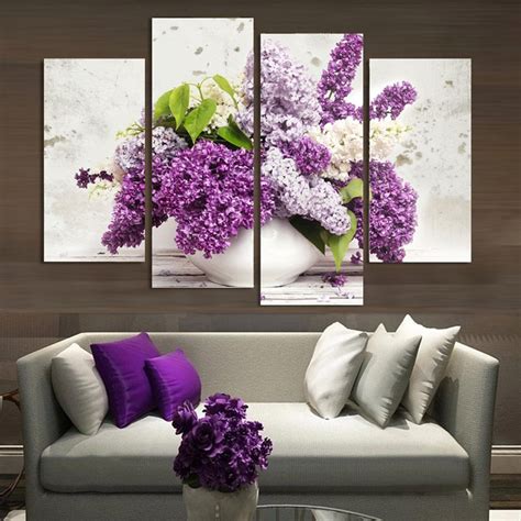 Lavender Flowers Canvas Wall Art Walling Shop
