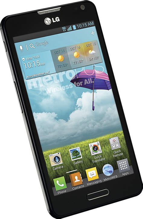 Best Buy Metropcs Lg Optimus F6 4g No Contract Cell Phone Black 6