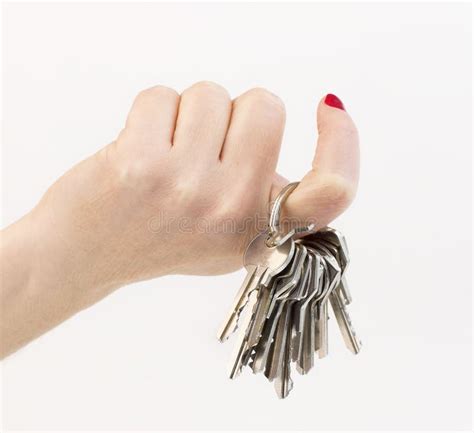 Hand Holding A Keys Stock Photo Image Of Give Metal 40396176