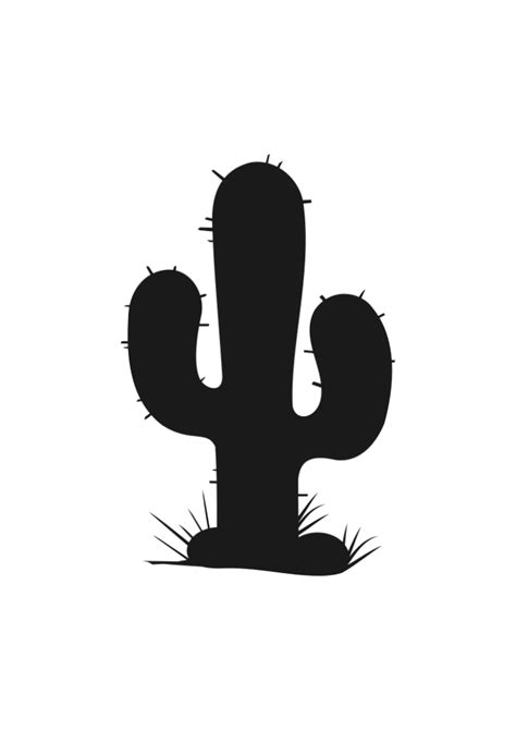 Western Cactus Free Svg File For Members Svg Heart