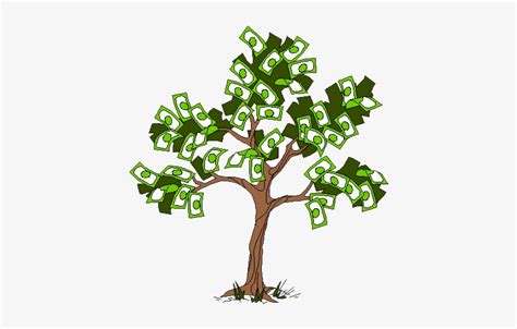 Money Doesn T Grow On Trees Clipart 412x443 Png Download Pngkit