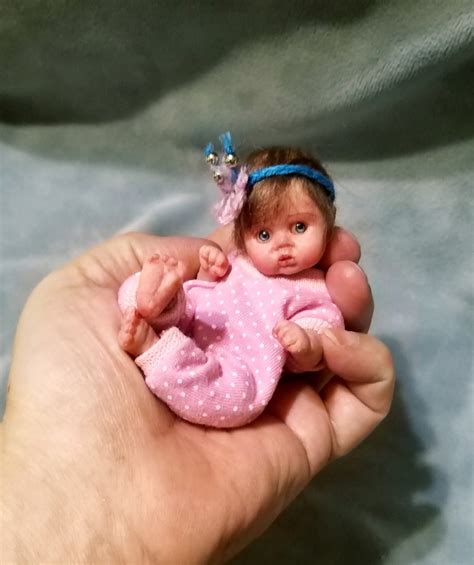 Silicone Mini Baby Doll Painted Rooting Hair Kovalevadoll Tiny