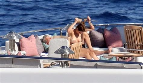 Katharine Mcphee Topless On The Yacht Scandal Planet