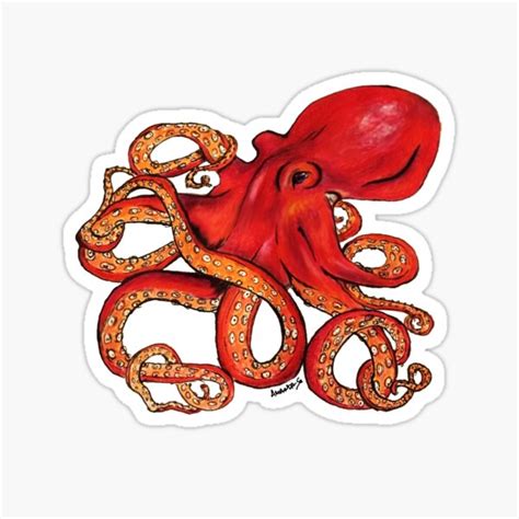 Octopus Stickers Redbubble