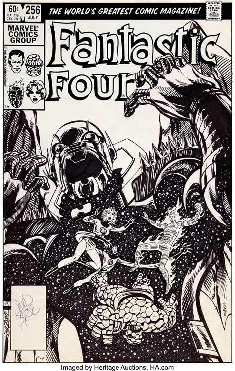 John Byrne Fantastic Four 256 Annihilus Cover Original Art Lot