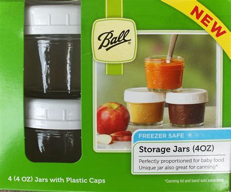 Buy ball, freezer jars, plastic, grey, 8 oz, 3 count at walmart.com. BALL 4oz jars FREEZER SAFE Generous Enough To Hold Treasures