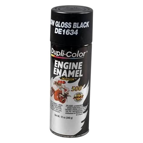 Dupli Color De1634 12 Oz Engine Gmchrysler Low Gloss Black Enamel