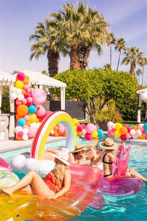 20 Fun And Colorful Outdoor Pool Party Ideas European Hand Tools