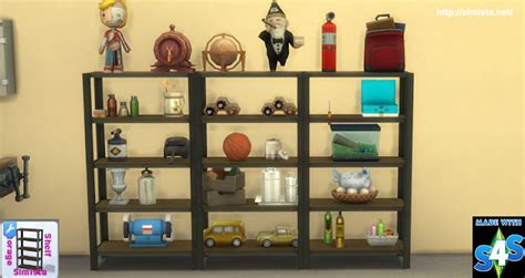 Simista A Little Sims 4 Blog Storage Shelf
