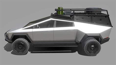 Check Out This Tesla Cybertruck Render With Dually Conversion And Bed Rack