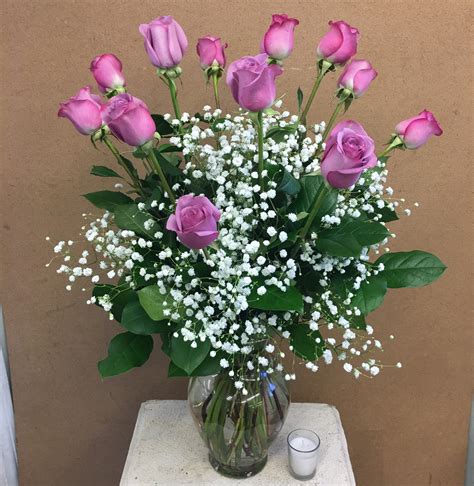 1 Dozen Long Stem Purple Roses In Peabody Ma Evans Flowers