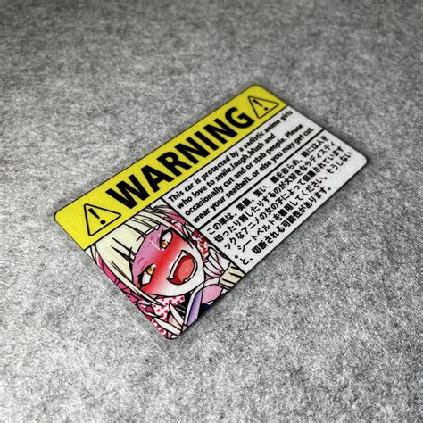 Discover 159 Anime Warning Car Sticker Super Hot Ineteachers