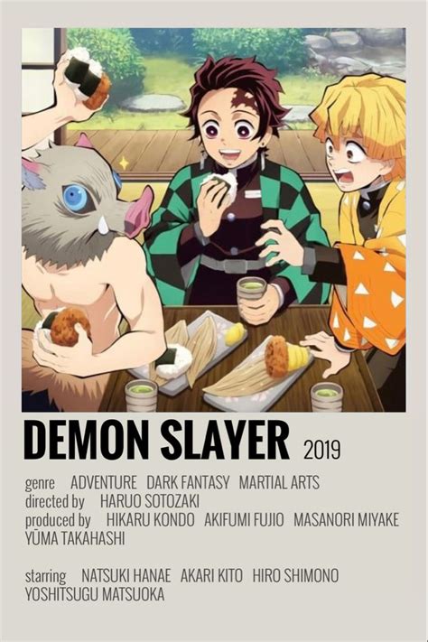 Demon Slayer Poster By Emily Anime Canvas Anime Films Anime Printables