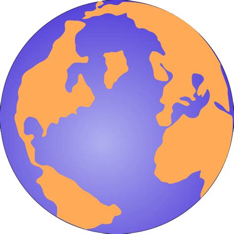 Orange And Blue Globe 3 Clip Art At Vector Clip Art Online