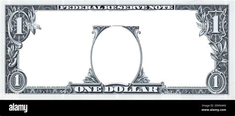Us 1 Dollar Border With Empty Middle Area Stock Photo Alamy