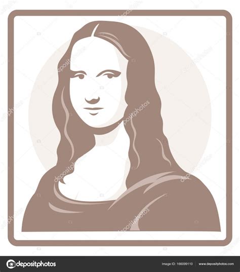 Mona Lisa Leonardo Da Vinci Vector Gráfico Vectorial © Mauromod Imagen