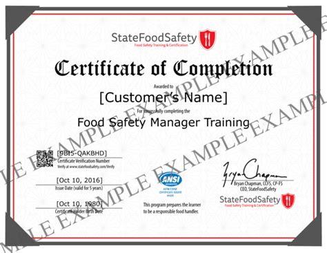 By agreeing to terms, i also agree not to open or have any affiliation with operating any/all food manager certification training, testing/certification, food handler training and/or certification, food safety. Become a Certified Food Protection Manager with ...