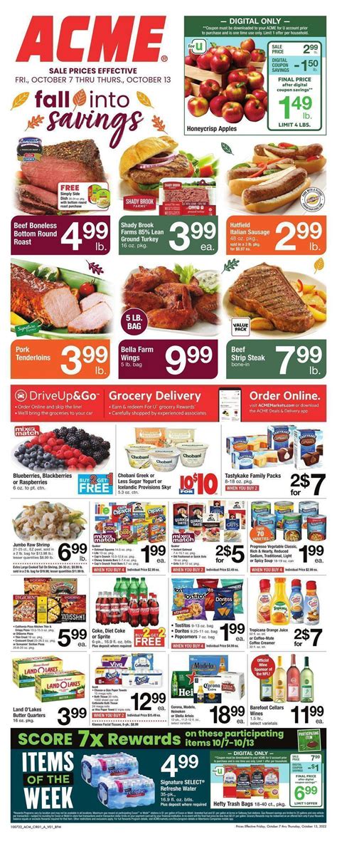 Acme Markets Weekly Ads And Special Buys From October 7