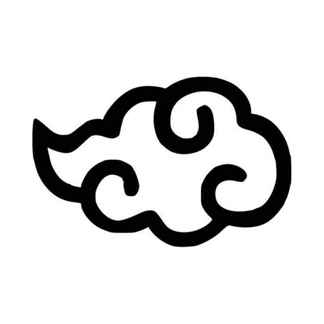 Buy Naruto Akatsuki Cloud Emblem Vinyl Decal Sticker Online