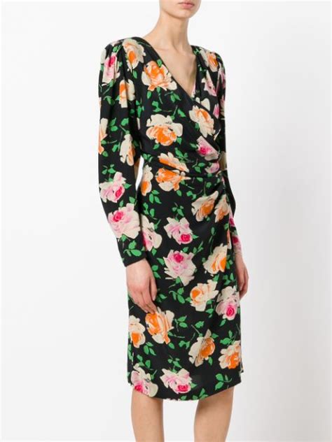 Emanuel Ungaro Pre Owned Flower Print Dress 617 Buy Online Vintage