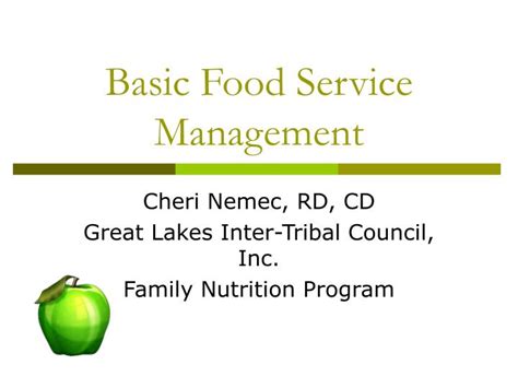 Ppt Basic Food Service Management Powerpoint Presentation Free