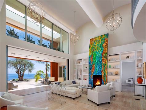 Post Modern Contemporary Oceanfront Mansion In Santa Barbara Luxury