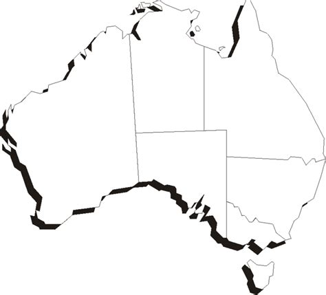Includes australia outline and australia stencil. Physical printable map of australia - Carla Maria Smith ...