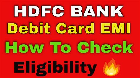 Flipkart hdfc credit card emi. HDFC Bank Debit Card EMI - How to get HDFC Debit Card Emi - HDFC Debit Card EMI Check - YouTube