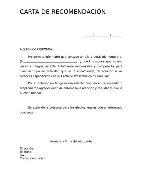 Carta De Referencia Personal Ejemplo Guatemala Dhian Quotes