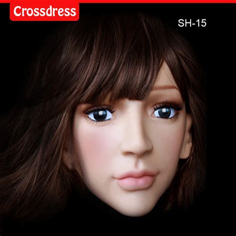 New Sh 15 Top Quality Silicone Female Masks Crossdresser Human Face Mask In Sex Dolls From