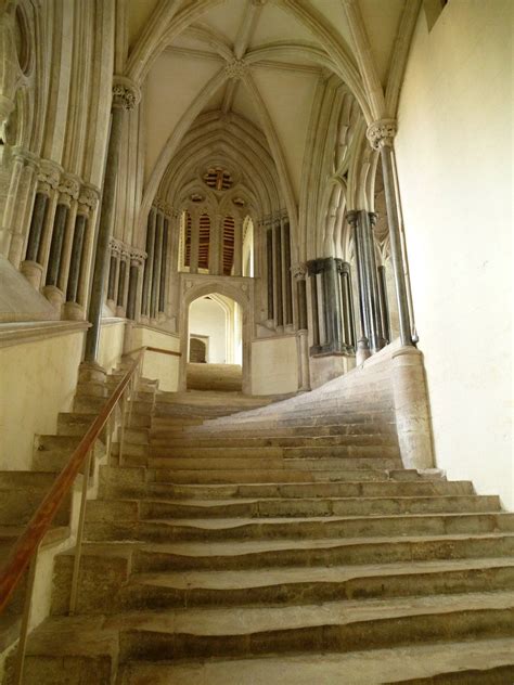 This Magical Staircase Can Be Found In Wells Cathedral And Leads Up To
