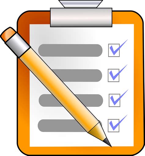 Checklist Task To Do · Free Vector Graphic On Pixabay