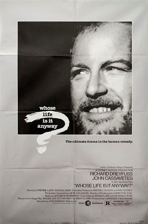 Whose Life Is It Anyway Original 1981 U S One Sheet Movie Poster Posteritati Movie Poster