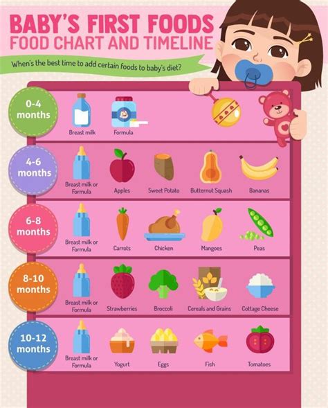 This baby food chart is a quick and easy way for you to know which baby foods to feed your baby and when to do so. Introducing solid food - MY CUTE PREGNANCY