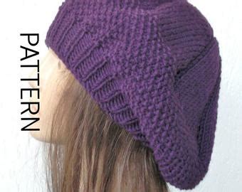 Beret style hats are easy to wear and versatile. Beret pattern | Etsy
