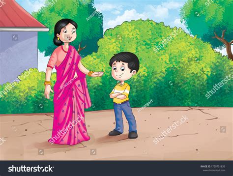 Mother Son Talking Mom Boy Ilustrações Stock 1720751839 Shutterstock