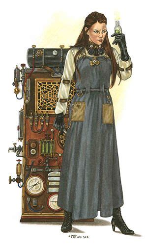 Female Inventor Steampunk Characters Steampunk Art Character Art