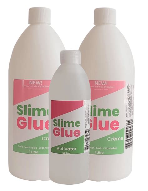 Crème Slime Glue And Activator 3 Pack
